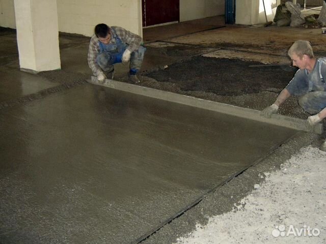 Сухая бетонная стяжка пола