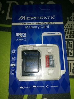 MicroSD 32Gb 10 класс + адаптер SD, новая