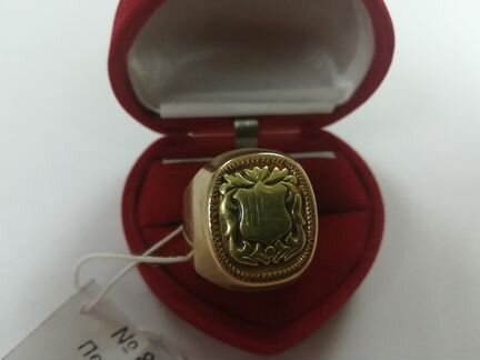 Перстень золотой №336