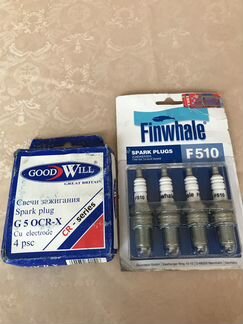 Свечи зажигания Finwhale F510 и good Will G 5 OCR