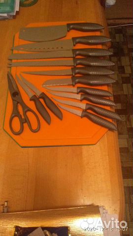 Набор ножей с титановым покрытием