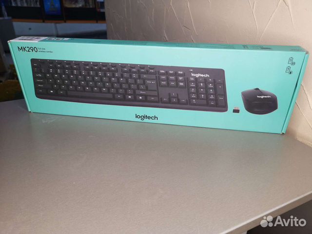 Клавиатура беспроводная + мышь logitech