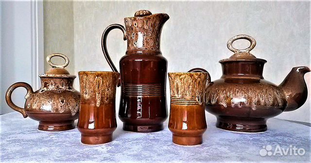 Сервиз новый для напитков. Кувшин. Чайник