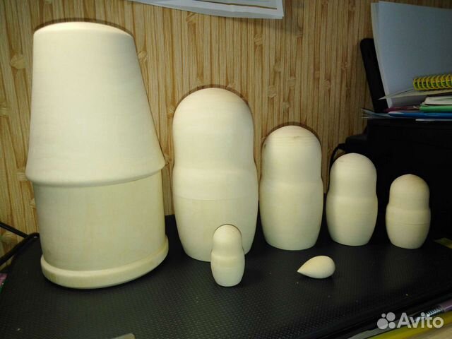 Деревянные заготовки матрешки - по сказкам