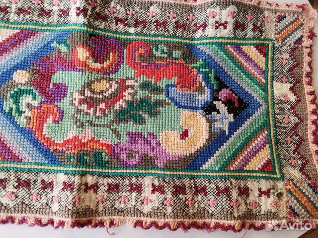 Вышивка старинная, салфетка винтажная