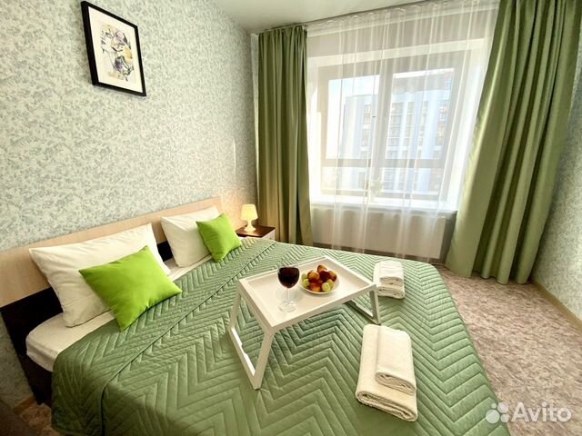

1-к. квартира, 46 м², 2 кровати
