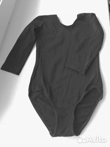 Купальник для гимнастики и танцев чёрный