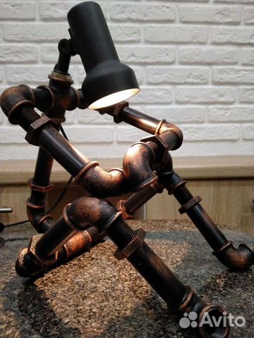 Светильник-лампа в стиле лофт