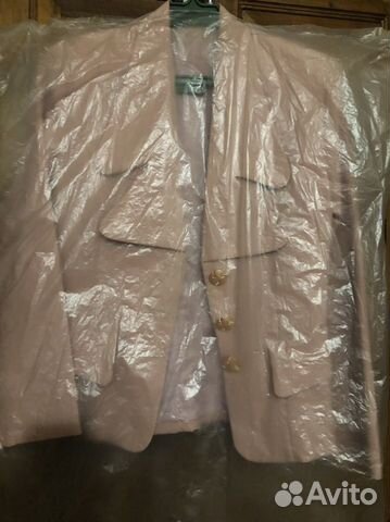 Ретро пиджак цвет пудра, размер 42