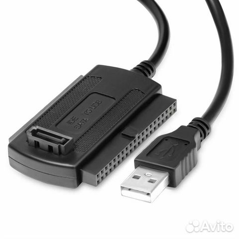 Конвертер-переходник, USB 2.0 к SATA/IDE поддержка