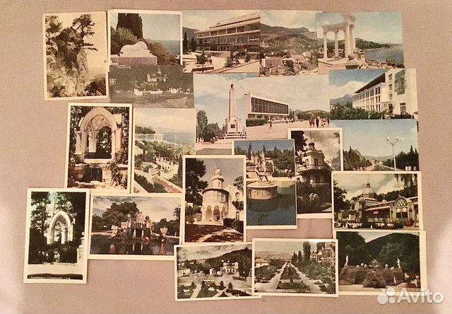 Открытки городов, пейзажей,картин30-70гг