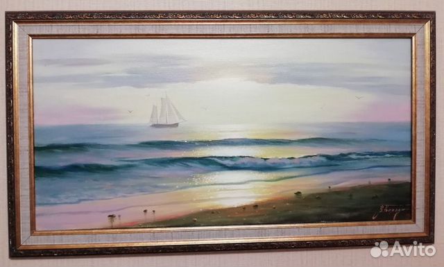 Картина Морской пейзаж холст масло