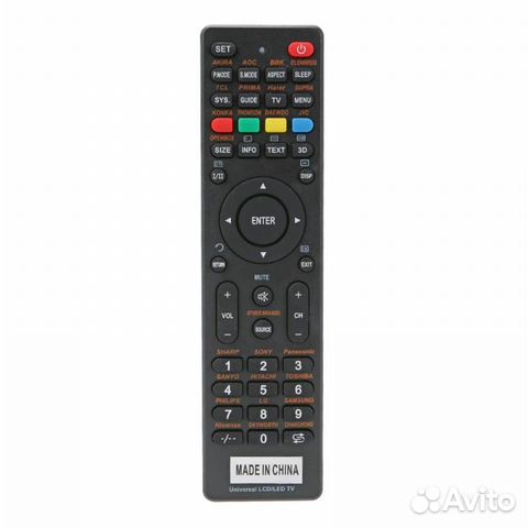 Универсальный пульт Sharp, Sony