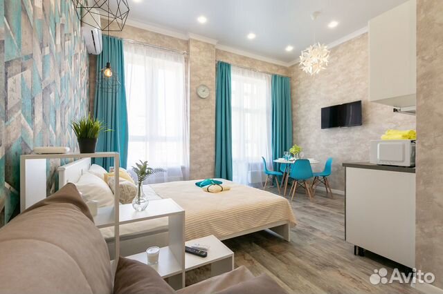 

Квартира-студия, 27 м², 2 кровати