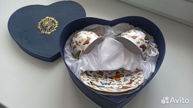 Фарфоровая чайная пара