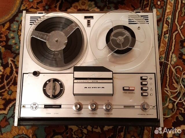 Катушечный магнитофон астра 206