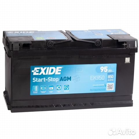 Новый AGM аккумулятор exide 95