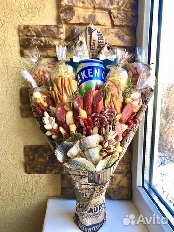 Мужские букеты съедобные