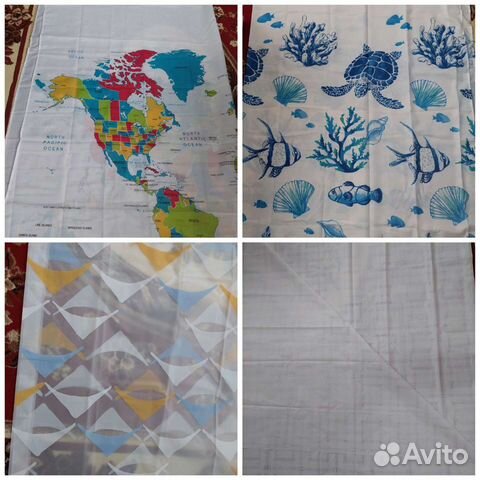 Шторка для ванной новая