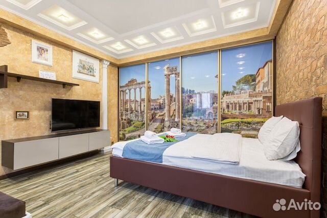 

1-к. квартира, 46 м², 2 кровати