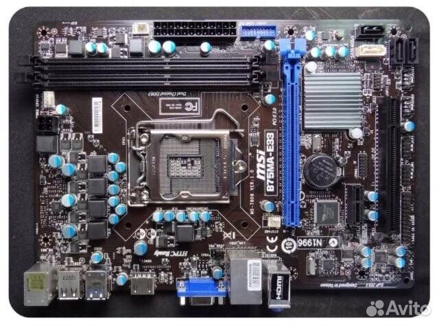 Материнская плата b75 lga 1155 схема подключения