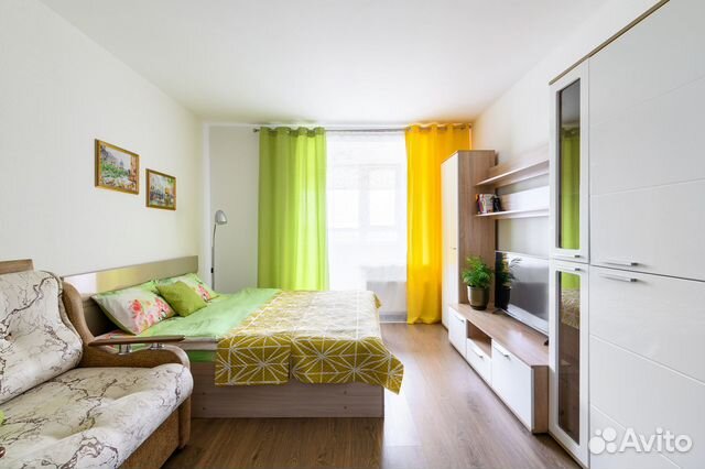 

Квартира-студия, 27 м², 2 кровати