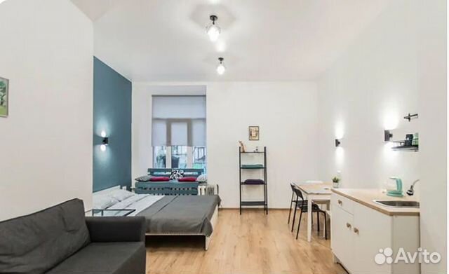 

Квартира-студия, 30 м², 2 кровати