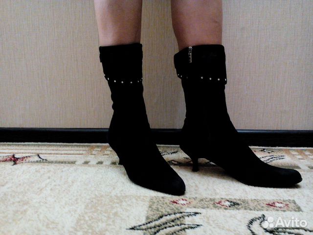 Полусапожки осенние замшевые Полусапожки осенние замшевые