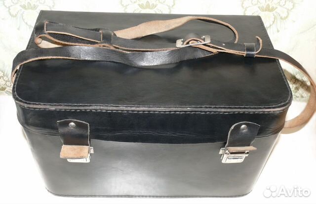 Кожаные кофры от кинокамеры Красногорск 3, СССР