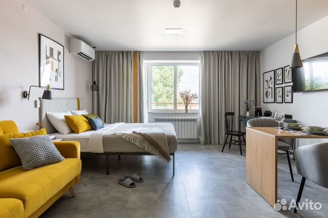 

Квартира-студия, 35 м², 2 кровати