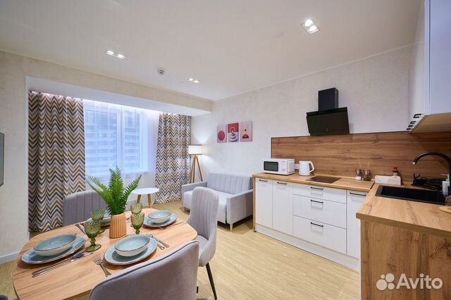 

1-к. квартира, 46 м², 2 кровати