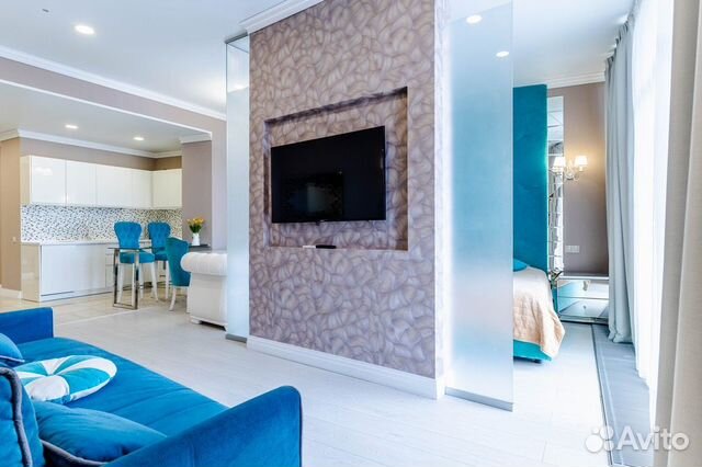 

Квартира-студия, 57 м², 2 кровати
