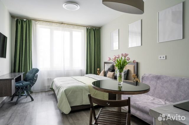 

Квартира-студия, 24 м², 2 кровати