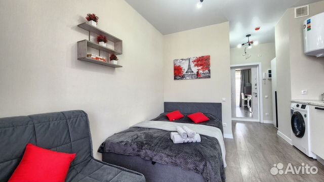 

Квартира-студия, 20 м², 2 кровати