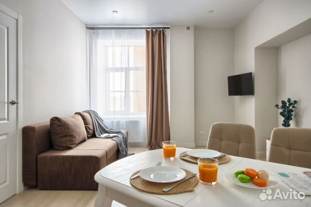

1-к. квартира, 40 м², 2 кровати
