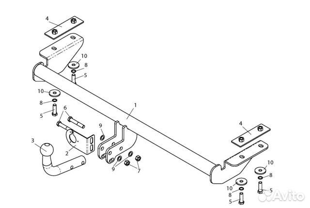 Фаркоп на Весту, сертифицирован