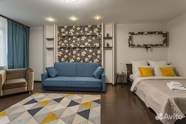

1-к. квартира, 55 м², 2 кровати