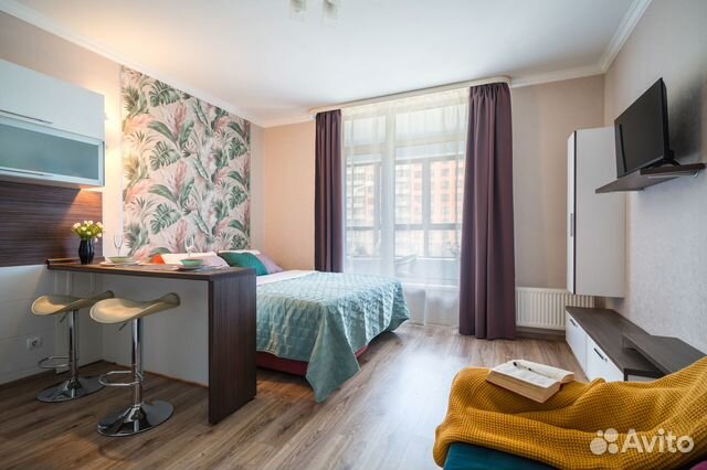 

Квартира-студия, 30 м², 2 кровати