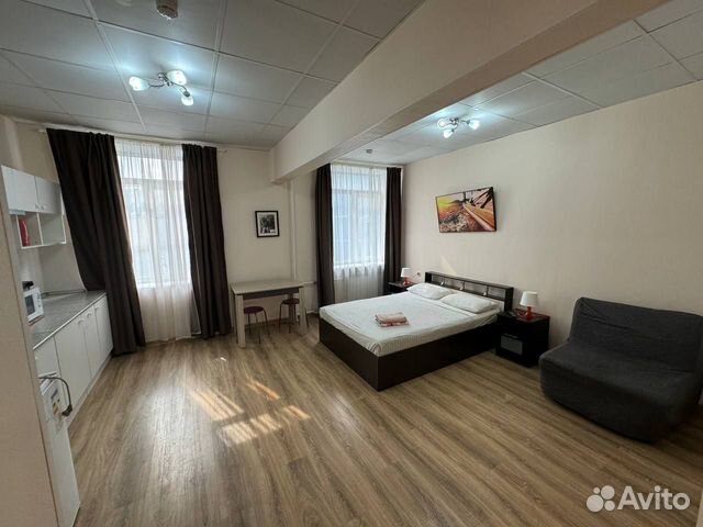 

Квартира-студия, 28 м², 2 кровати