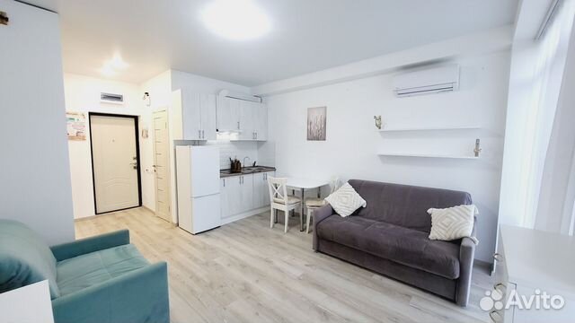 

Квартира-студия, 27 м², 2 кровати