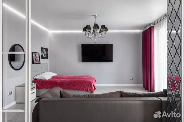 

Квартира-студия, 40 м², 2 кровати