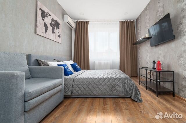 

1-к. квартира, 42 м², 3 кровати