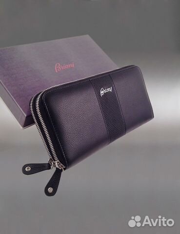 Мужской клатч с двумя молниями Brioni арт.91022 Мужской клатч с двумя молниями Brioni арт.91022