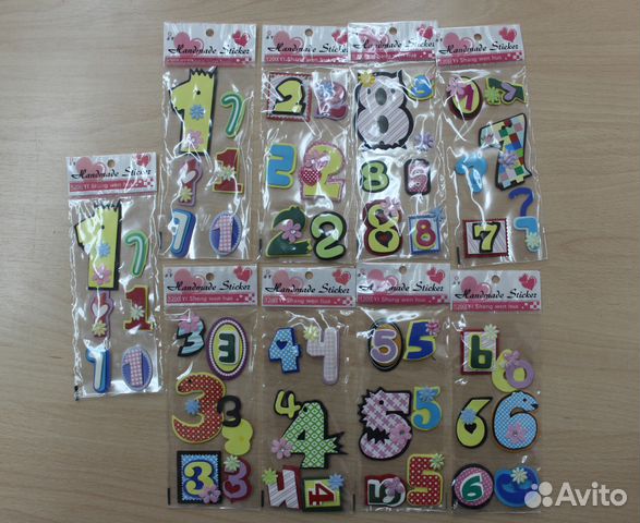 Цифры для декупажа