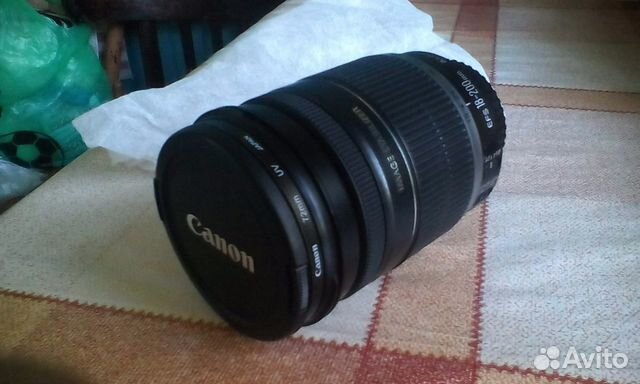 Canon EF-S 18-200 IS f3,5-5,6 + фильтр и бленда