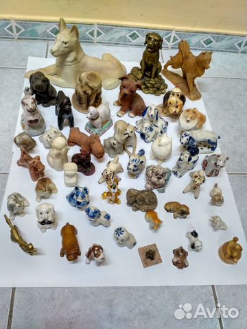 Собаки собачки, статуэтки фигурки фарфор камень др