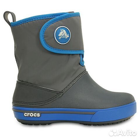 Сапоги дутики на липучке Crocs - 4 цвета 23 - 35 р