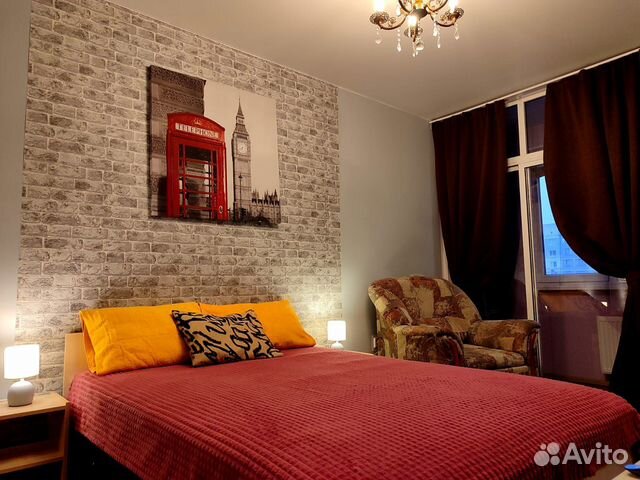 

1-к. квартира, 36 м², 2 кровати