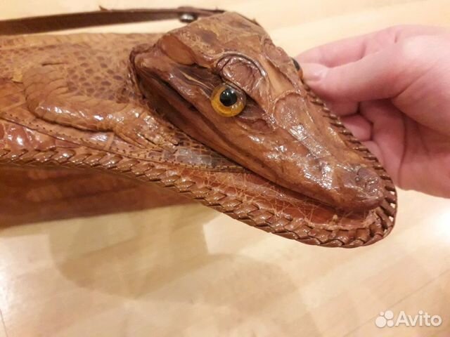 Сумка крокодиловая кожа. Крокодил. Винтаж Сумка крокодиловая кожа. Крокодил. Винтаж