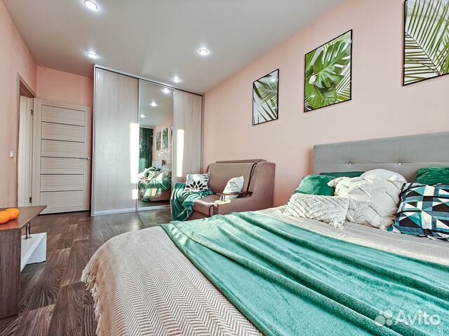 

1-к. квартира, 36 м², 2 кровати